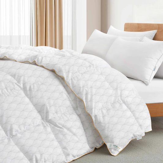 Egyptian Cotton Wave 240x260cm Duvet - Cotton Home