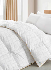 Egyptian Cotton Grid 240x260cm Duvet - Cotton Home