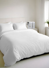 Egyptian Cotton 6 Piece Duvet Cover Set 220x240cm White Loom