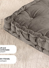 Serenity Velvet Multipurpose Seat Cushion 40x40cm Square Shape Seating - Cotton Home