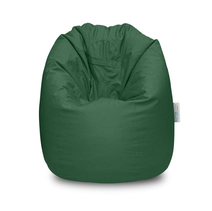 Adult Bean Bag Chair Emerald Green Premium PU Leather Comfortable and Durable Perfect for Home, Office, or Lounge 62x105cm