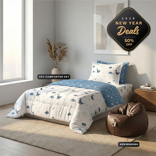 New Year Essentials Combo – Kids Bedding & Bean Bag Bundle 12
