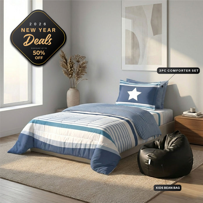 New Year Essentials Combo – Kids Bedding & Bean Bag Bundle 13