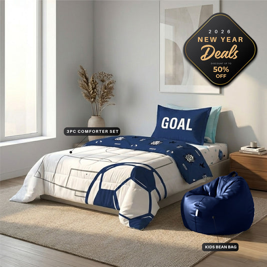 New Year Essentials Combo – Kids Bedding & Bean Bag Bundle 14