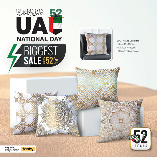 National Day Special 52 Deals - Cotton Decorative Throw Pillows Offer - Deal 4