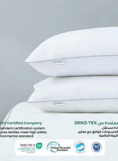 Beverly Side Sleeper Ultra Soft Cotton Pillow with Gray Cord for Ultimate Support 50x75cm 1200grams - Cotton Home