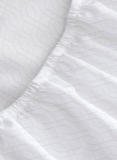 Egyptian Cotton Dobby 3PC Fitted Sheet 200X200+30CM Loom