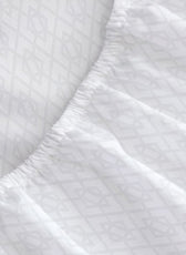 Egyptian Cotton Dobby 3PC Fitted Sheet 200X200+30CM Geometric