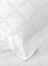 Egyptian Cotton Dobby 3PC Fitted Sheet 200X200+30CM Grid
