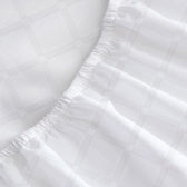 Egyptian Cotton Dobby 3PC Fitted Sheet 180X200+30CM Grid