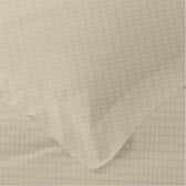Egyptian Cotton Dobby 3PC Fitted Sheet 200X200+30CM Tiled Beige