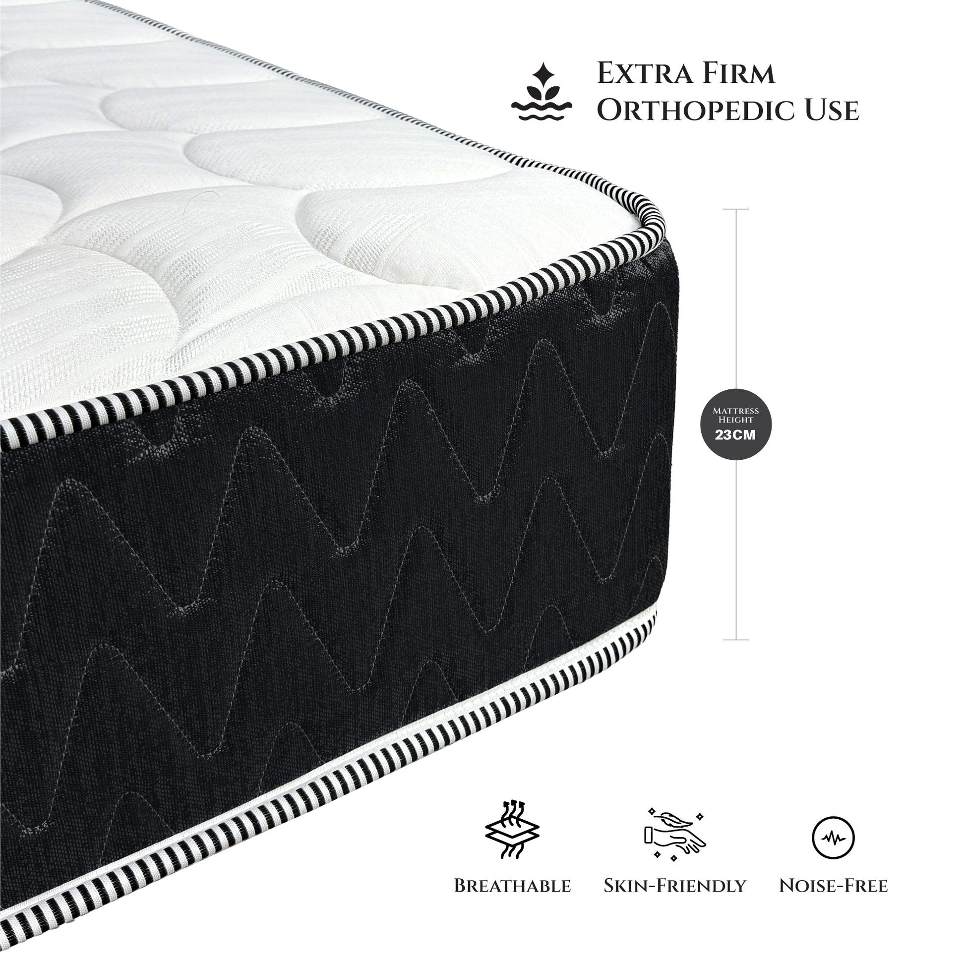 Cotton Home Dream Rise Bonnell Spring Medical Mattress Single