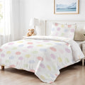 3PC Kids Duvet Cover Set – 135x220 Color Pops Design 100% Premium Cotton