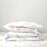 3PC Kids Duvet Cover Set – 135x220 Color Pops Design 100% Premium Cotton
