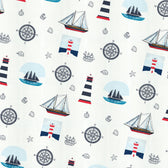 3PC Kids Duvet Cover Set – 135x220 Little Sailors Design 100% Premium Cotton