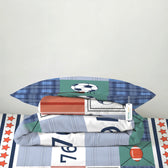 3PC Kids Duvet Cover Set – 135x220 Champions Design 100% Premium Cotton