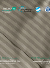 6 Piece Duvet Cover Set 220x240cm Supersoft Grey
