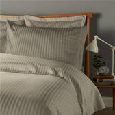 6 Piece Duvet Cover Set 220x240cm Supersoft Grey