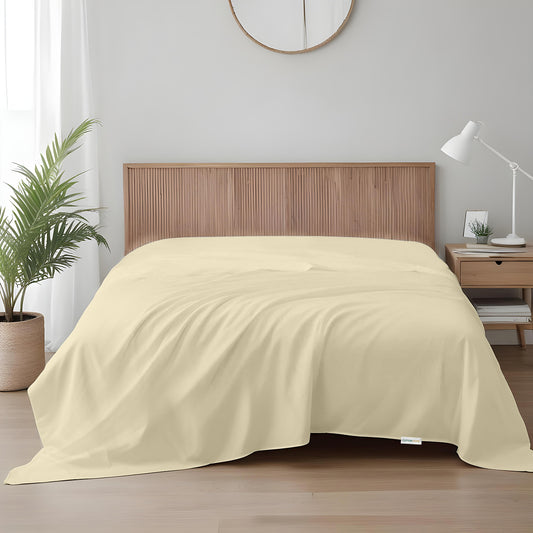 Flat Sheet Super Soft King 220x240cm-Beige