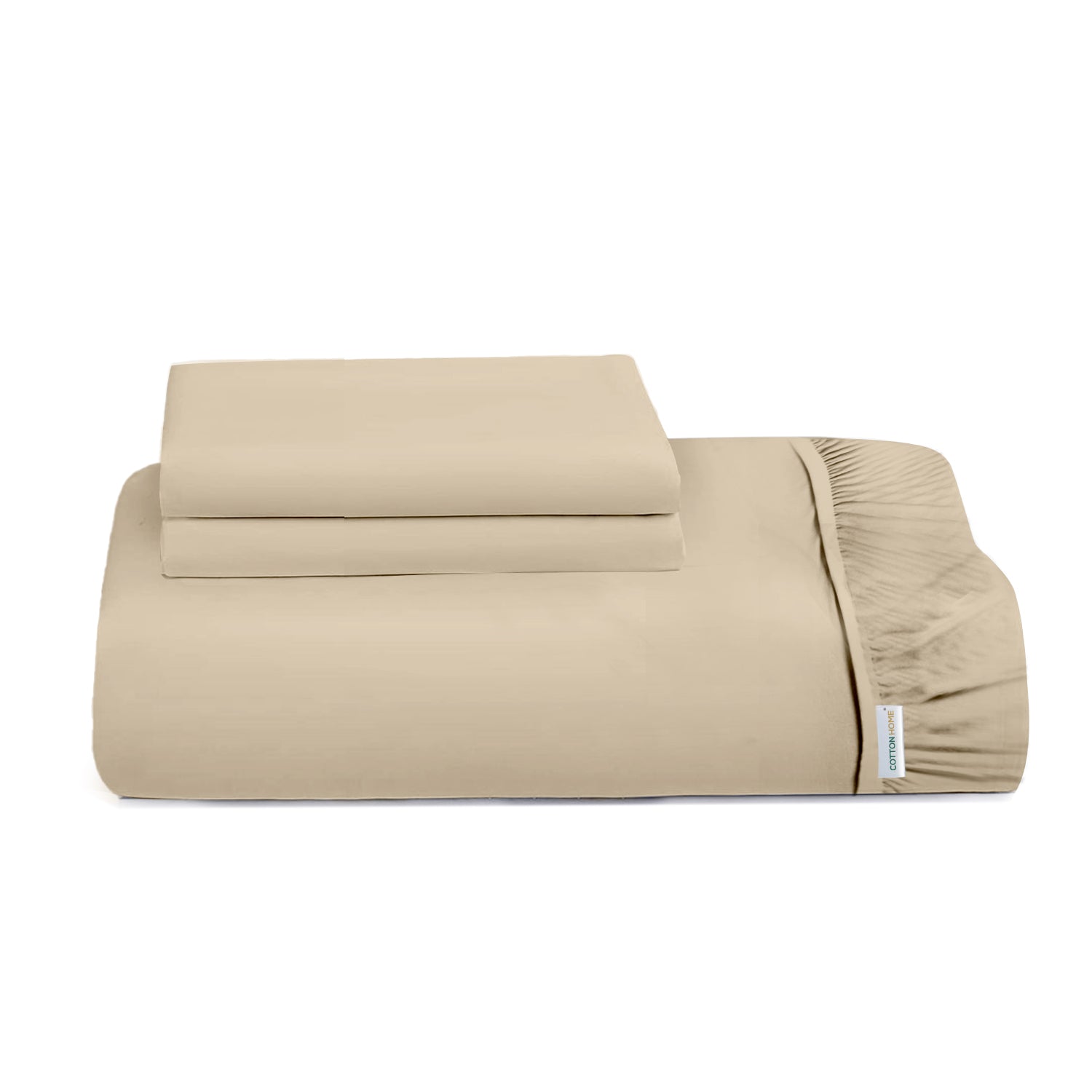 3 Piece Fitted Sheet Set Super Soft Phone Single Size 90x200+20cm with 2 Pillow Case - Cotton Home