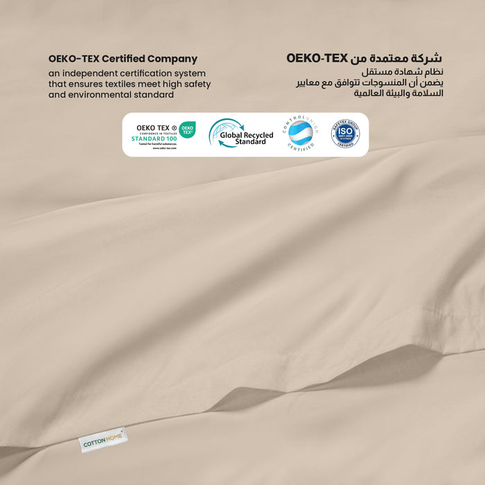 Flat Sheet Super Soft Super King 240x260cm-Dk Beige