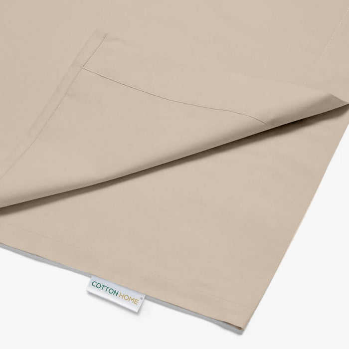 Flat Sheet Super Soft Super King 240x260cm-Dk Beige