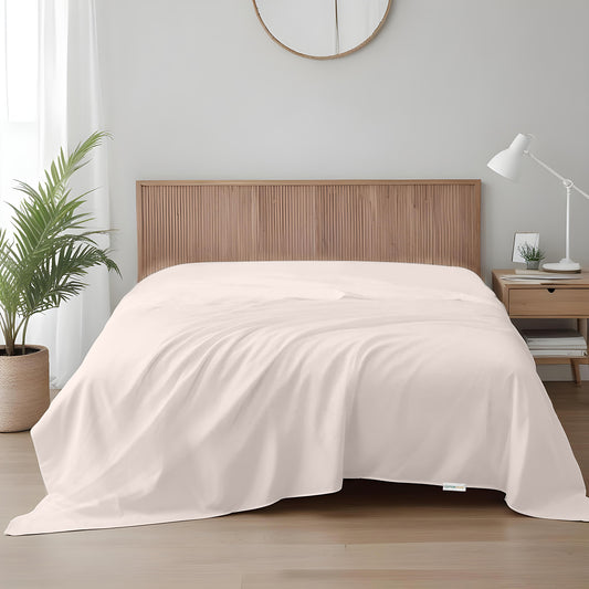 Flat Sheet Soft Single 160x220cm-Ivory