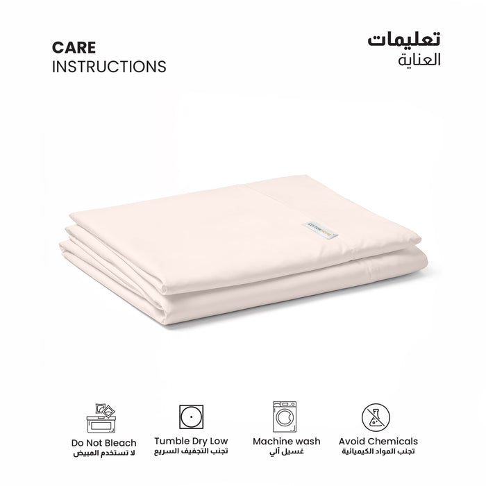 Flat Sheet Super Soft King 220x240cm-Ivory