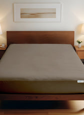 Super Soft Twin Size Fitted Sheet 180x200+30 CM Khaki with Deep Pockets - Cotton Home
