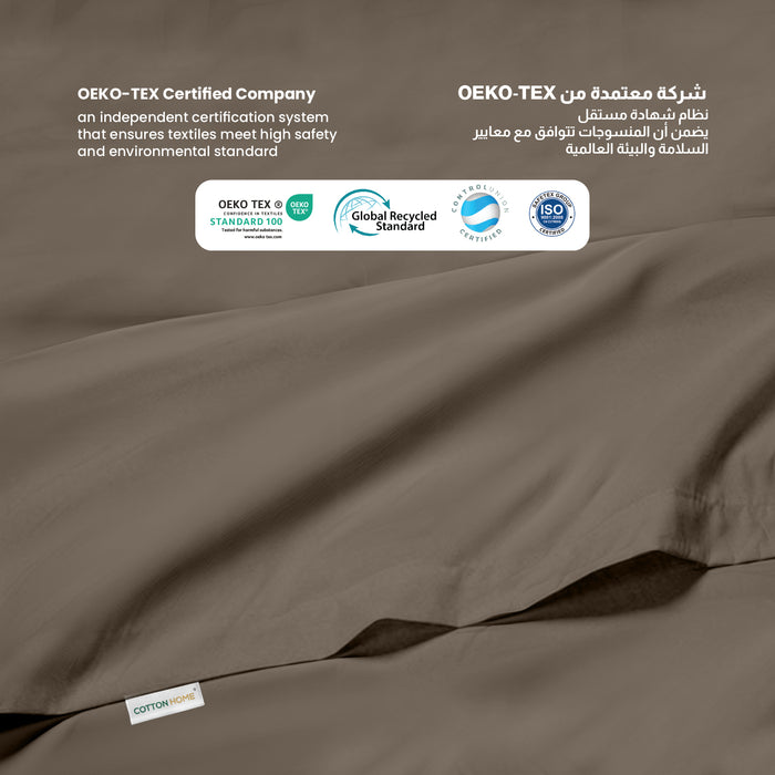 Flat Sheet Soft Single 160x220cm-Khaki