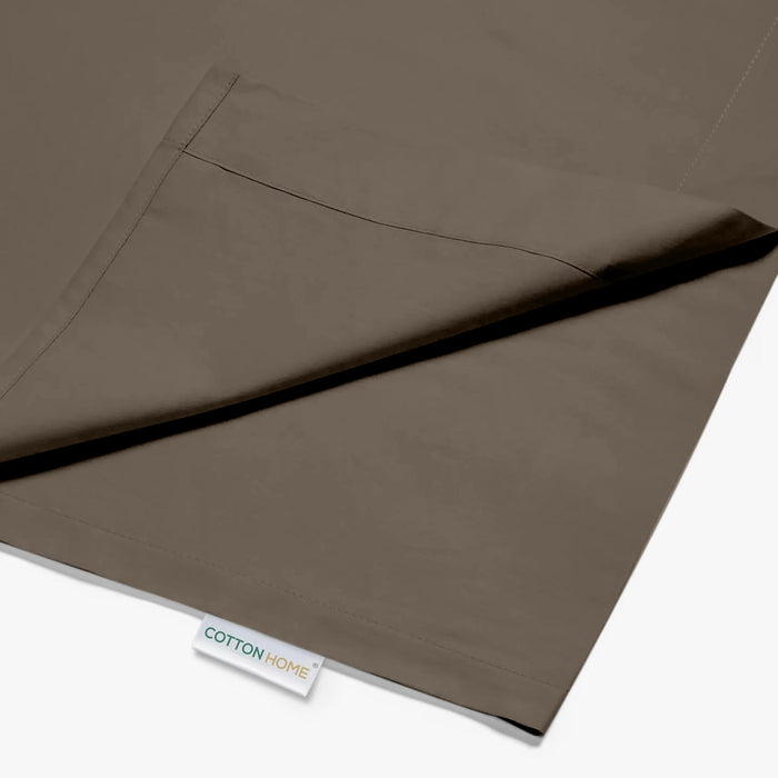 Flat Sheet Soft Single 160x220cm-Khaki