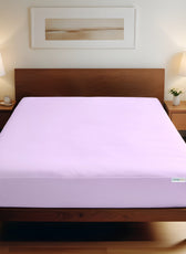 Super Soft Fitted Sheet 90x200+20 CM Light Purple with Deep Pockets - Cotton Home