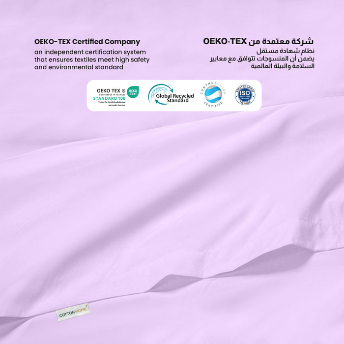 Flat Sheet Super Soft King 220x240cm-Lt Purple