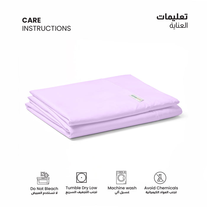 Flat Sheet Super Soft King 220x240cm-Lt Purple