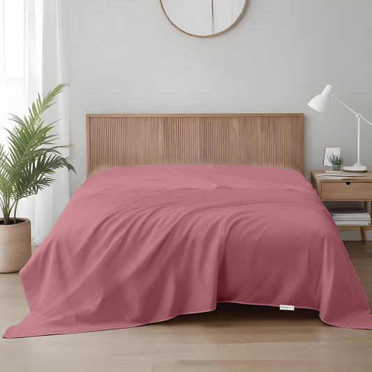 Flat Sheet Soft Single 160x220cm-Mauve