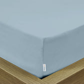 Super Soft Fitted Sheet 90x200+20cm - Metallic Blue