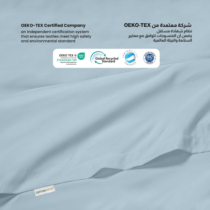 Flat Sheet Super Soft King 220x240cm-Metalic Blue