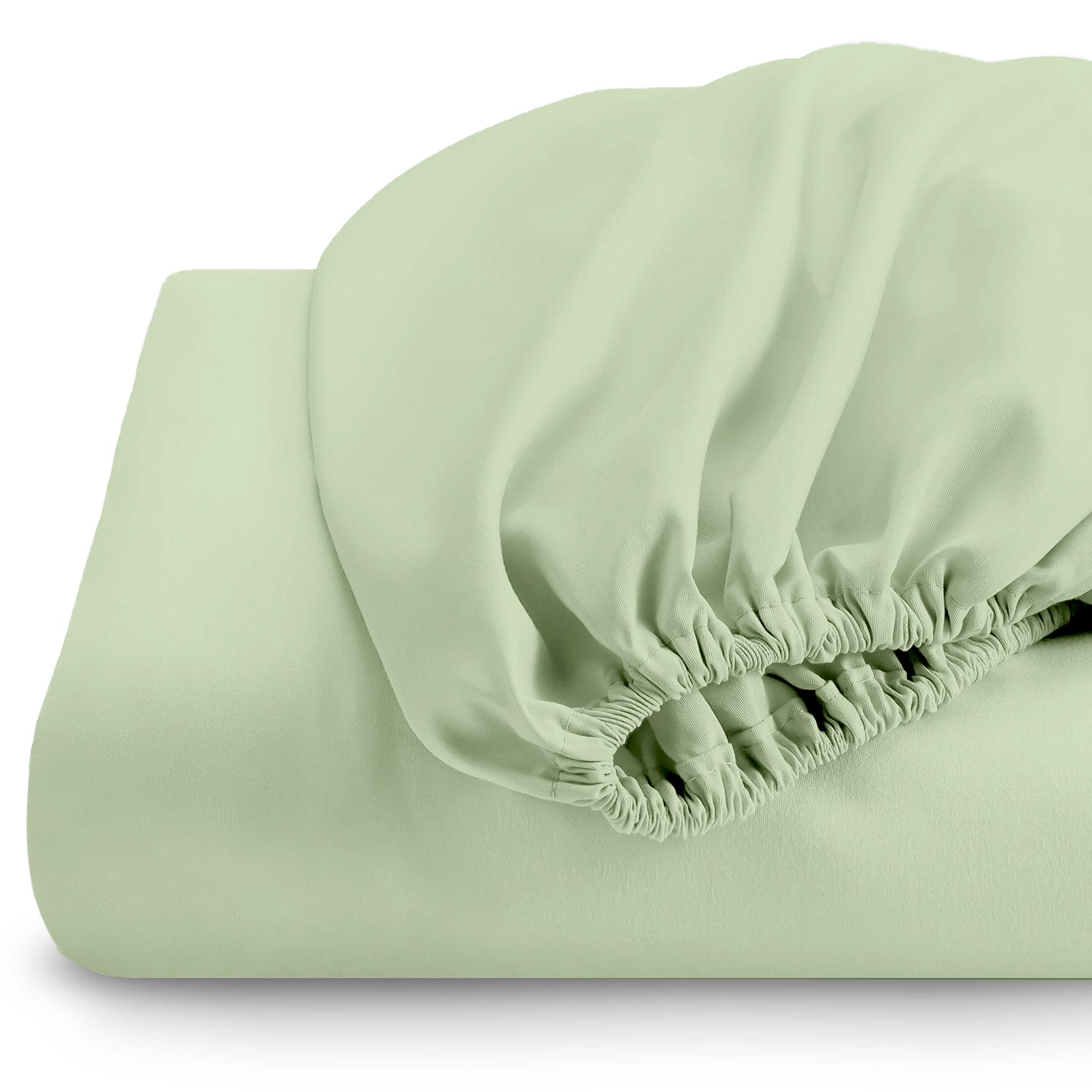 Premium Quality Super Soft Mint Green Fitted sheet 120x200+25 cm with Deep Pockets