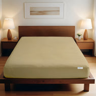 Super Soft Twin Size Fitted sheet 160x200+30 CM Mustard with Deep Pockets