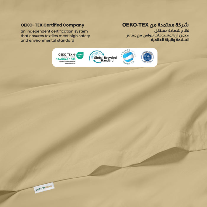 Flat Sheet Super Soft King 220x240cm-Mustard