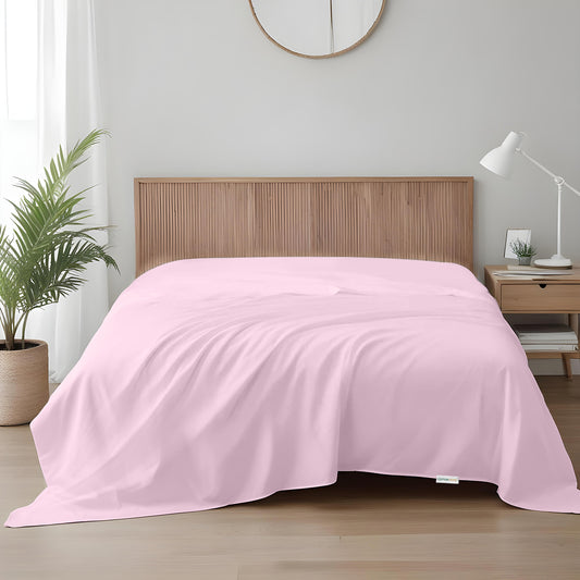 Flat Sheet Super Soft King 220x240cm-Pink