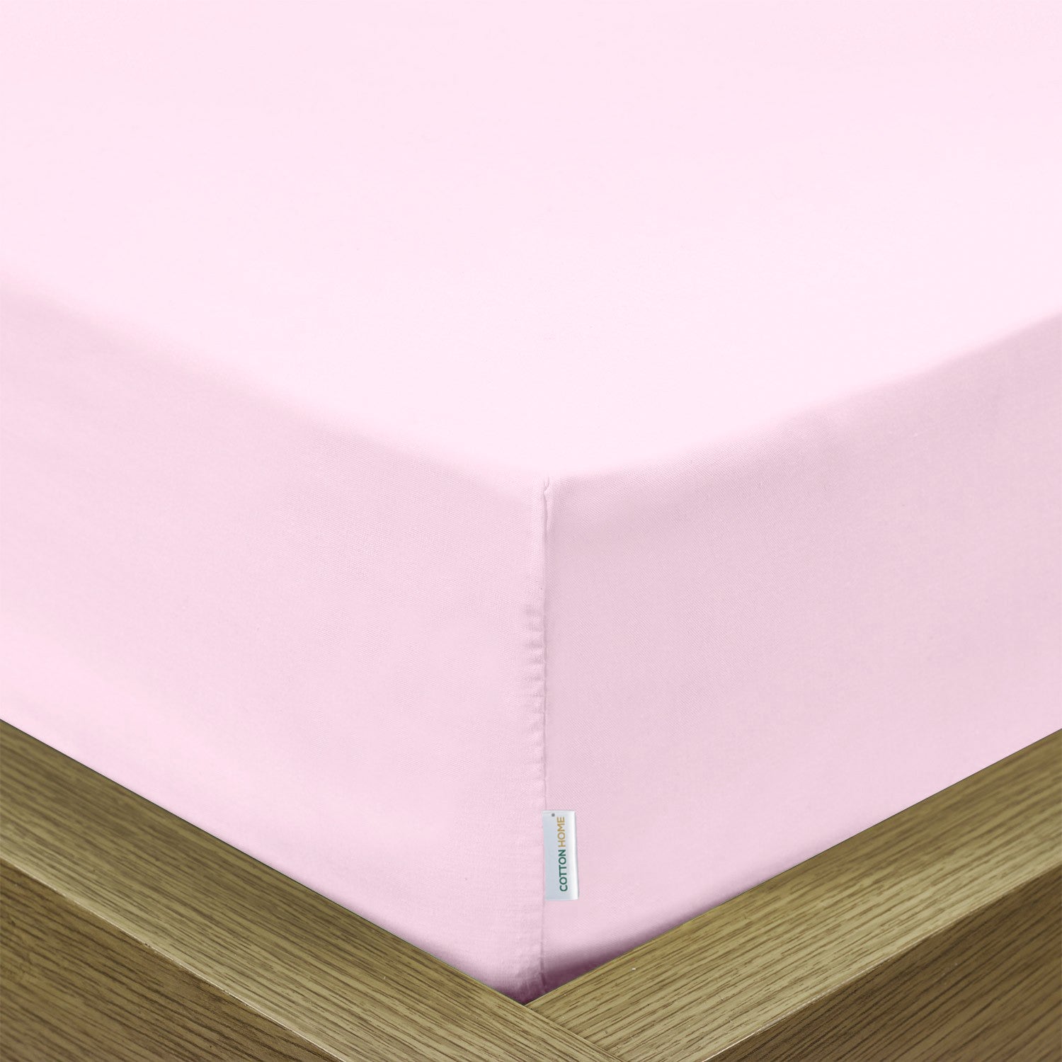 Super Soft Twin Size Fitted sheet 160x200+30 CM Pink with Deep Pockets