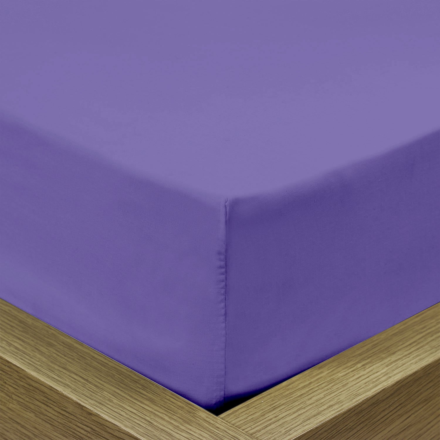Super Soft fitted sheet 90x200+20 CM - Purple