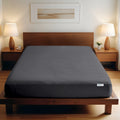 Super Soft Queen Size Fitted Sheet 180x200+30 CM Ash Grey with Deep Pockets