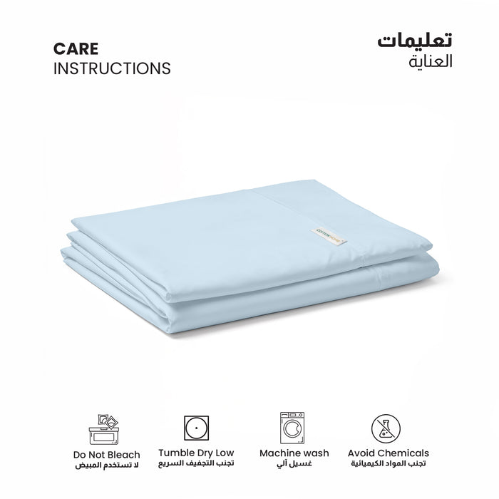 Flat Sheet Super Soft King 220x240cm-Sky Blue