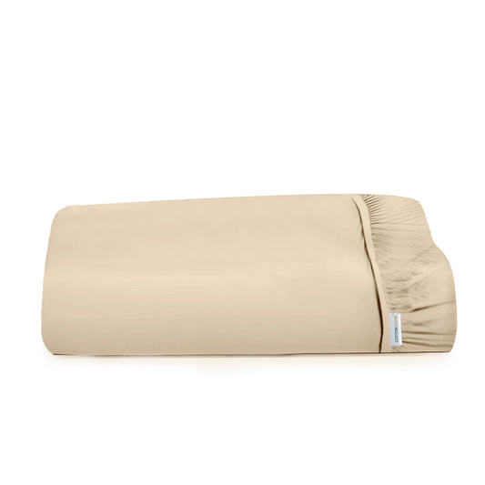 Super Soft Double Size Fitted sheet 120x200+25 cm Stone with Deep Pockets - Cotton Home