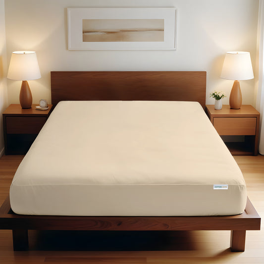 Super Soft Fitted Sheet 90x200+20 CM Stone with Deep Pockets - Cotton Home