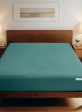 Super Soft Single Fitted Sheet 90x200+20 CM Teal with Deep Pockets - Cotton Home