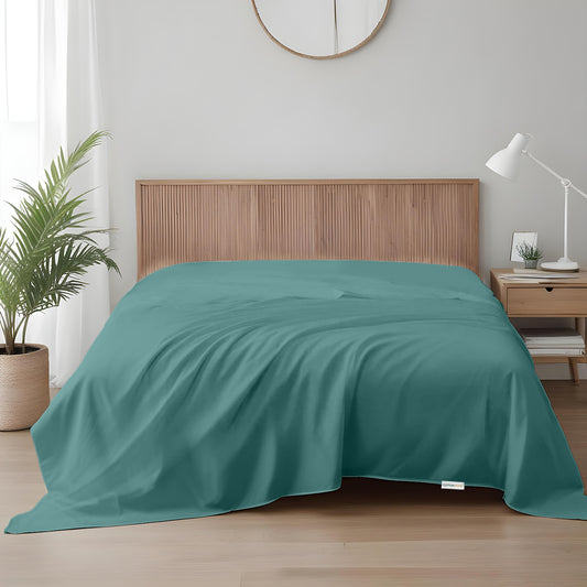 Flat Sheet Super Soft King 220x240cm-Teal