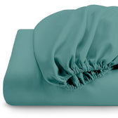 Premium Quality Super Soft Teal Fitted sheet 120x200+25 cm with Deep Pockets